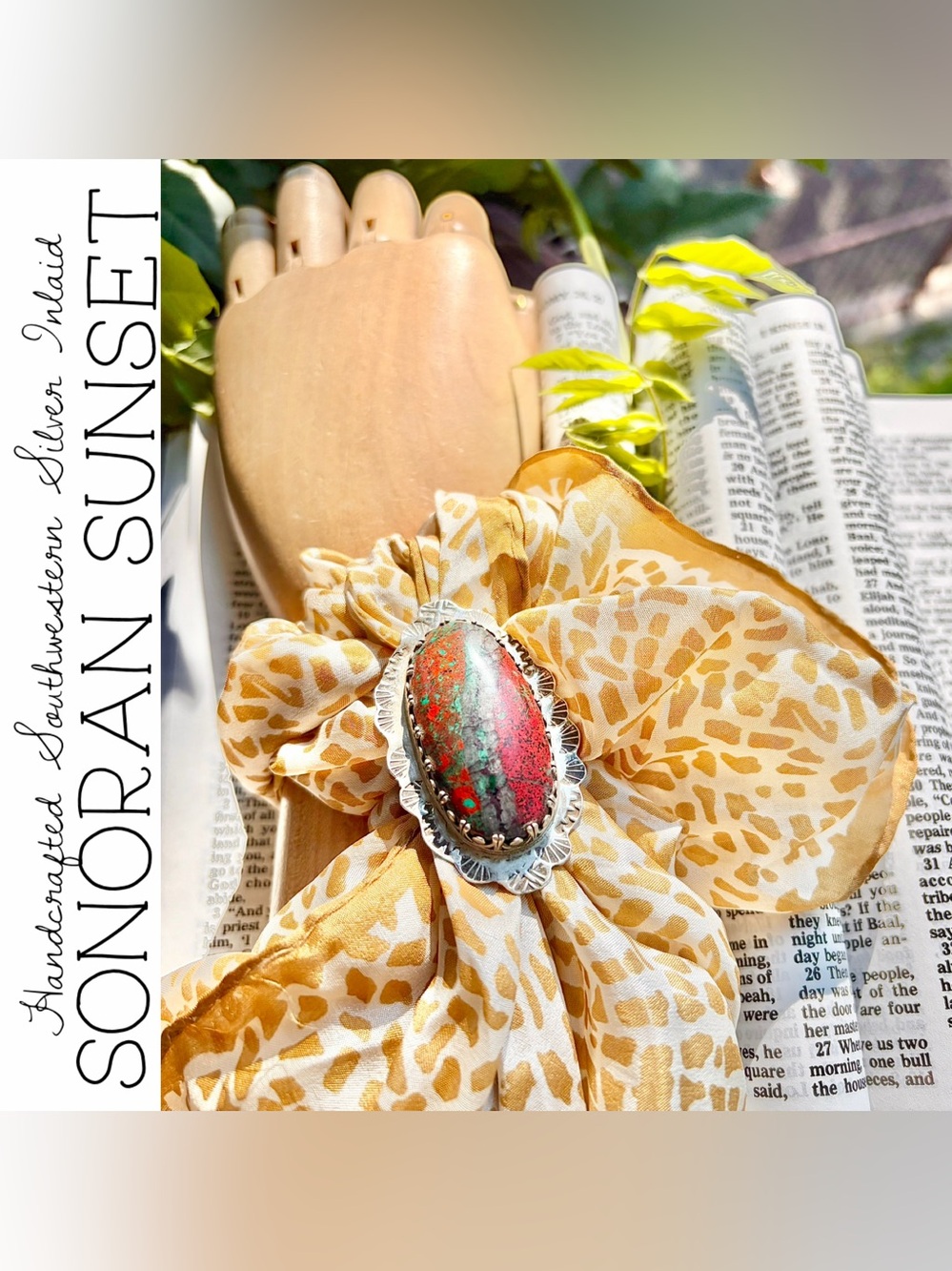 Handcrafted Southwestern Sonoran Sunset Ring